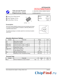 Datasheet AP2304AGN manufacturer A-Power