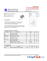 Datasheet AP2307GN manufacturer A-Power