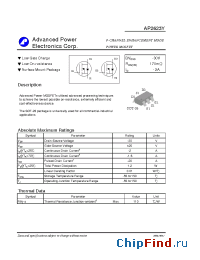 Datasheet AP2623Y manufacturer A-Power