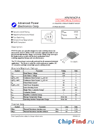 Datasheet AP40T03GP manufacturer A-Power