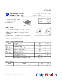 Datasheet AP4920M manufacturer A-Power