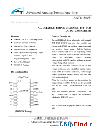 Datasheet AAT1118 manufacturer AAT