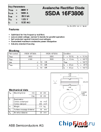 Datasheet 5SDA16F3806 manufacturer ABB