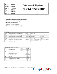 Datasheet 5SGA15F2502 производства ABB