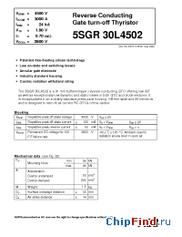 Datasheet 5SGR30L4502 manufacturer ABB