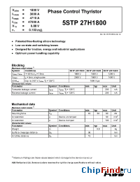 Datasheet 5STP27H1800 manufacturer ABB