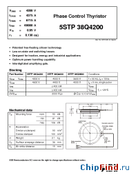 Datasheet 5STP38Q4200 manufacturer ABB