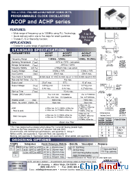 Datasheet ACOPACHP manufacturer Abracon