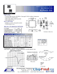 Datasheet ASR403.55E производства Abracon