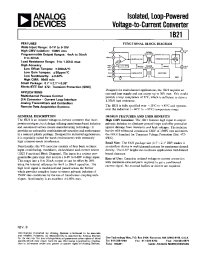 Datasheet 1B21A manufacturer Analog Devices