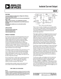 Datasheet 5B39-02 manufacturer Analog Devices