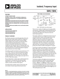 Datasheet 5B45-01 manufacturer Analog Devices