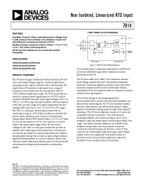 Datasheet 7B14-02-1 manufacturer Analog Devices