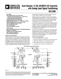 Datasheet AD13280 manufacturer Analog Devices