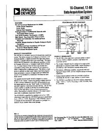 Datasheet AD1362S/883B manufacturer Analog Devices
