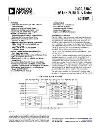 Datasheet AD1838A manufacturer Analog Devices
