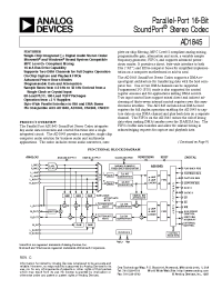 Datasheet AD1845JST manufacturer Analog Devices