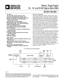 Datasheet AD1858JRS manufacturer Analog Devices