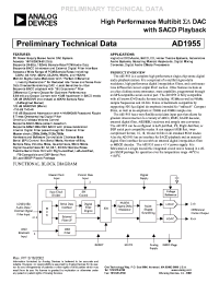 Datasheet AD1955 manufacturer Analog Devices