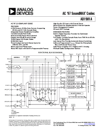 Datasheet AD1981A производства Analog Devices