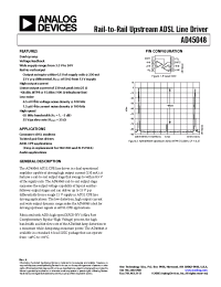 Datasheet AD45048AR производства Analog Devices
