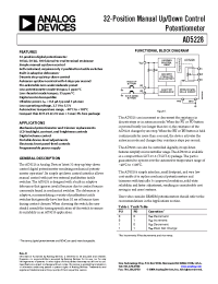 Datasheet AD5228BUJZ50-R2 производства Analog Devices