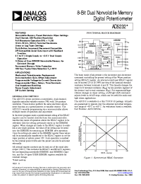 Datasheet AD5232BRU100 manufacturer Analog Devices
