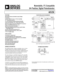 Datasheet AD5258BRMZ10-R7 производства Analog Devices