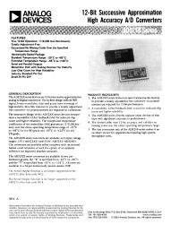 Datasheet AD52X2B производства Analog Devices