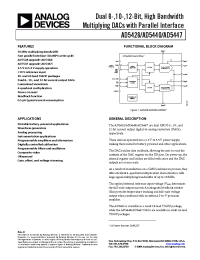 Datasheet AD5447YRU-REEL7 manufacturer Analog Devices