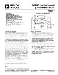 Datasheet AD557JN manufacturer Analog Devices
