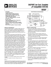 Datasheet AD558K manufacturer Analog Devices