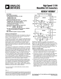 Datasheet AD566AS manufacturer Analog Devices