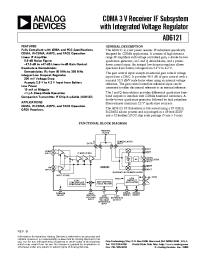 Datasheet AD6121ACP manufacturer Analog Devices