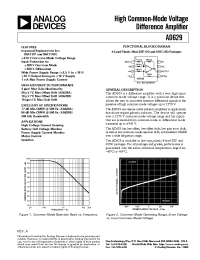 Datasheet AD629BR-REEL72 производства Analog Devices