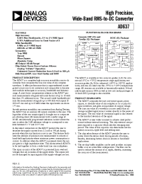 Datasheet AD637B manufacturer Analog Devices