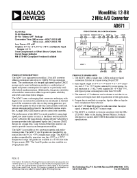Datasheet AD671KD-500 manufacturer Analog Devices