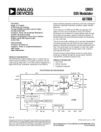 Datasheet AD7008PCB manufacturer Analog Devices