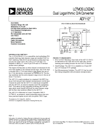Datasheet AD7112BN производства Analog Devices