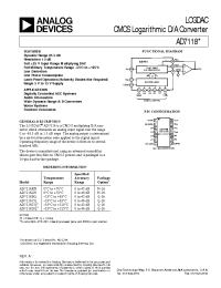 Datasheet AD7118B производства Analog Devices