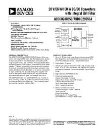 Datasheet ADDC02803SCKV производства Analog Devices