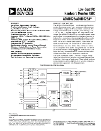 Datasheet ADM1025AARQ производства Analog Devices