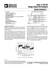 Datasheet DAC8412EP производства Analog Devices