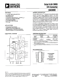 Datasheet DAC8800FP производства Analog Devices