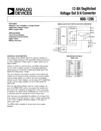Datasheet HDD-1206 производства Analog Devices