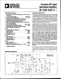 Datasheet OP-16FJ производства Analog Devices