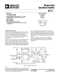Datasheet OP177A производства Analog Devices