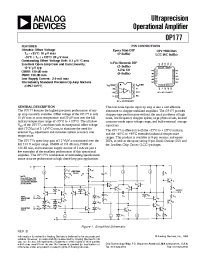 Datasheet OP177BRC/883 производства Analog Devices