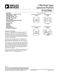 Datasheet OP183GP производства Analog Devices
