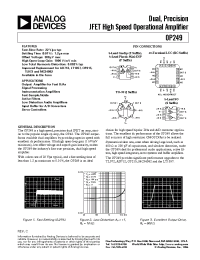 Datasheet OP249FZ производства Analog Devices